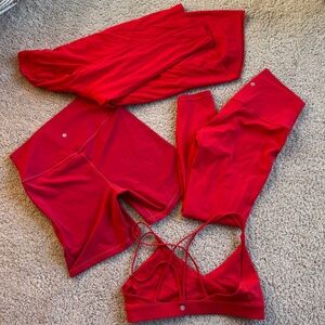 CRZ Yoga Red Long Sleeve Womens Large